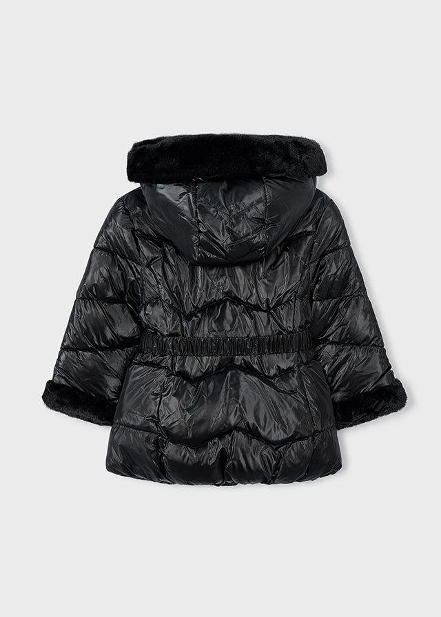 Blusão metalizado cinto - mayoral - Mini Menina - AW25-4448