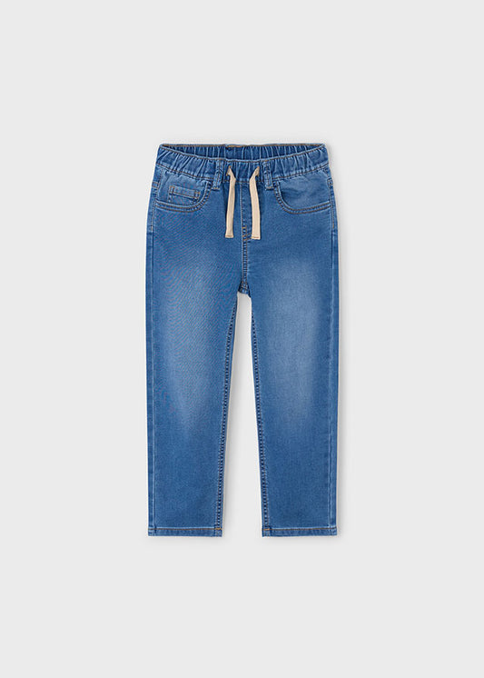 Calça soft denim jogger - mayoral - Mini Menino - AW25-4566