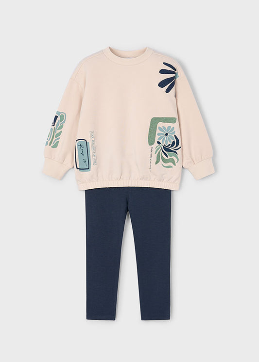 Conj. leggings sweat - mayoral - Mini Menina - AW25-4726