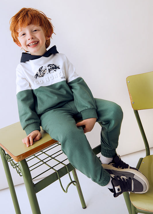 Fato treino sweat 2 calças - mayoral - Mini Menino - AW25-4804