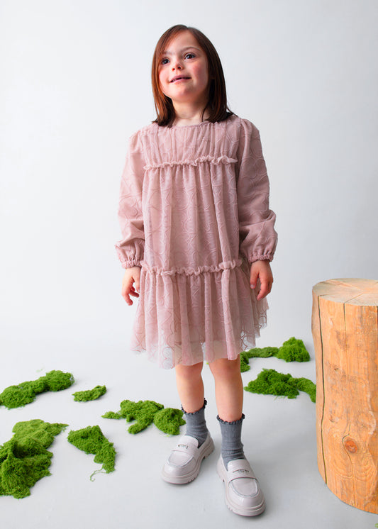 Vestido tule fantasia - mayoral - Mini Menina - AW25-4919