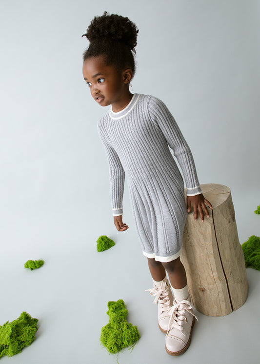 Vestido tricot oitos - mayoral - Mini Menina - AW25-4920