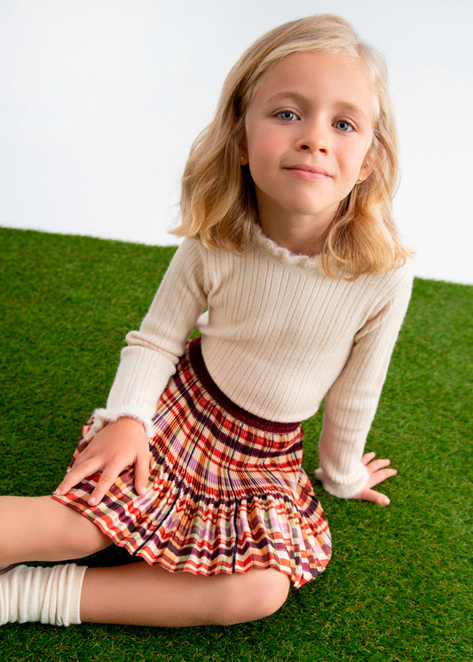 Saia mini xadrez - Abel & Lula - A&L Mini Menina - AW25-5522