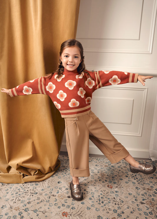 Calça culotte crepe - Abel & Lula - A&L Mini Menina - AW25-5724