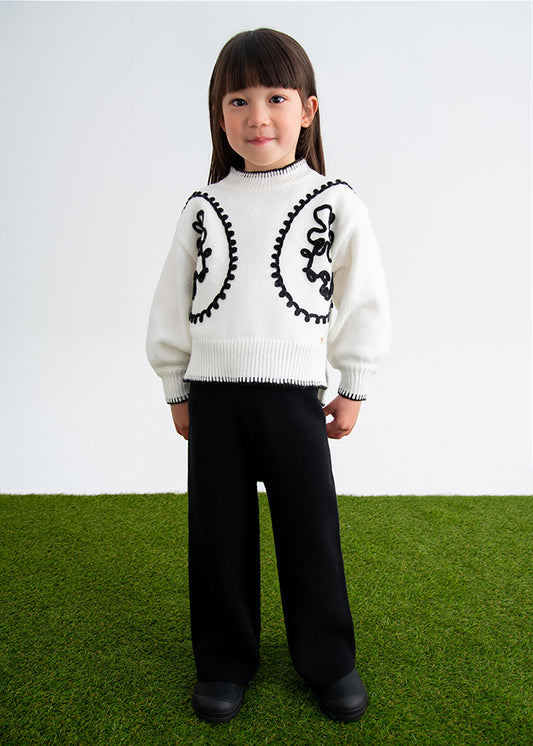 Conj. calça tricot - Abel & Lula - A&L Mini Menina - AW25-5729