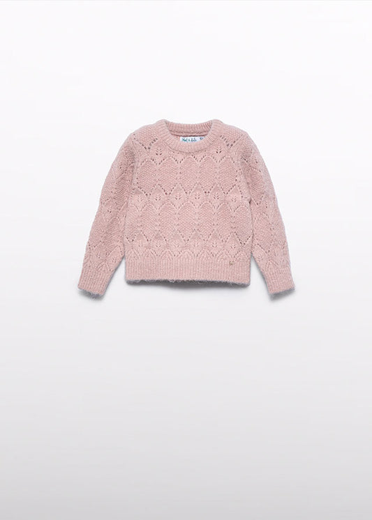 Jersey gola alta tricot - Abel & Lula - A&L Baby Menina - AW25-5816