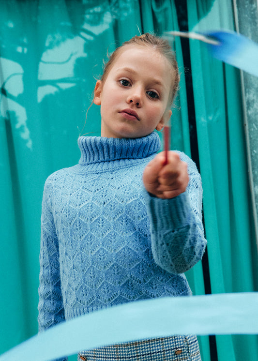 Jersey gola alta - Abel & Lula - A&L Mini Menina - AW25-5830