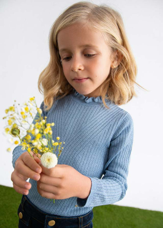 Camisola tricô brilho - Abel & Lula - A&L Mini Menina - AW25-5836