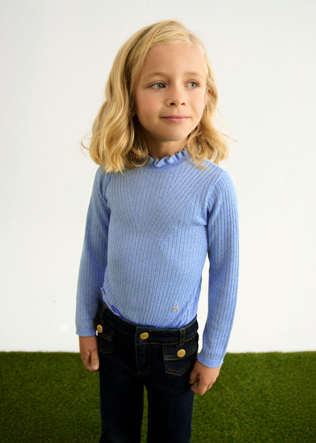 Camisola tricô brilho - Abel & Lula - A&L Mini Menina - AW25-5836