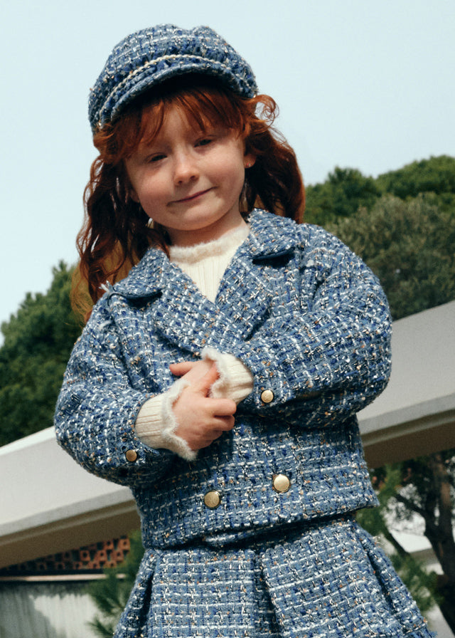 Jaqueta tweed - Abel & Lula - A&L Mini Menina - AW25-5841