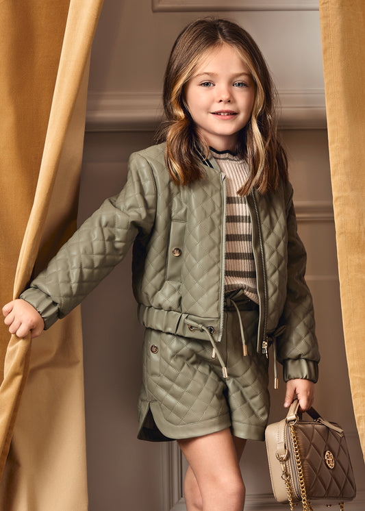 Blusão acolchoado - Abel & Lula - A&L Mini Menina - AW25-5842