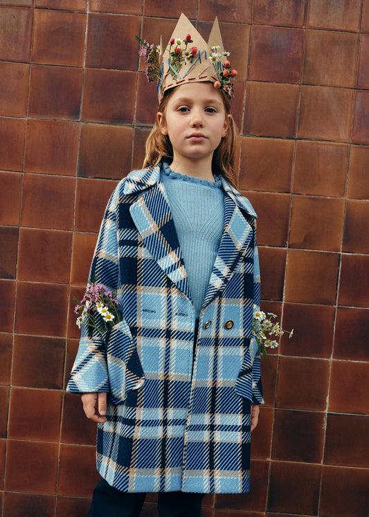 Casaco xadrez - Abel & Lula - A&L Mini Menina - AW25-5845