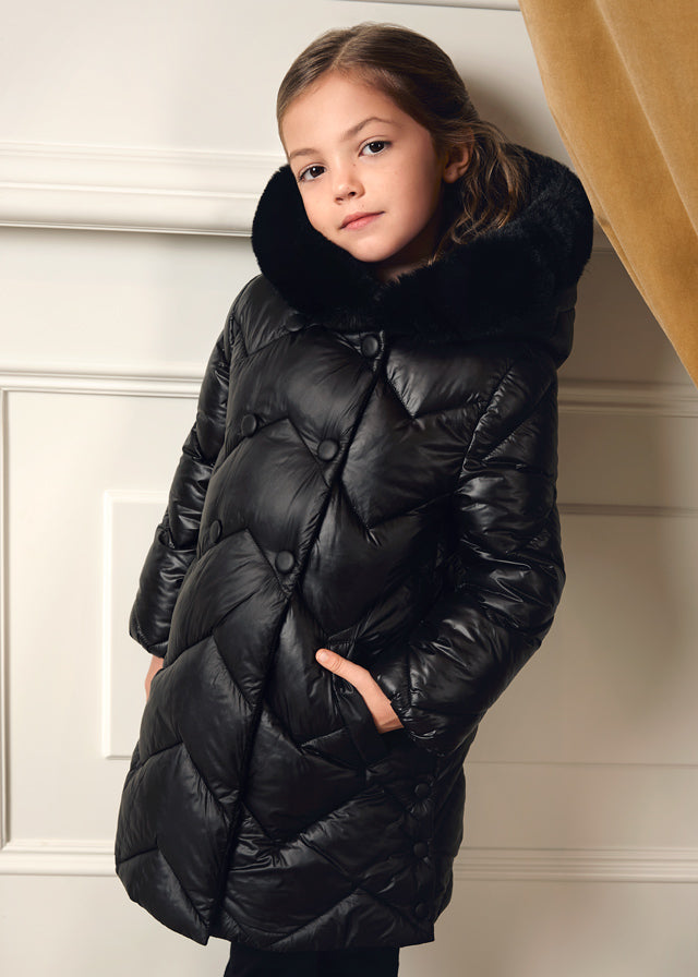 Blusão acolchoado - Abel & Lula - A&L Mini Menina - AW25-5847
