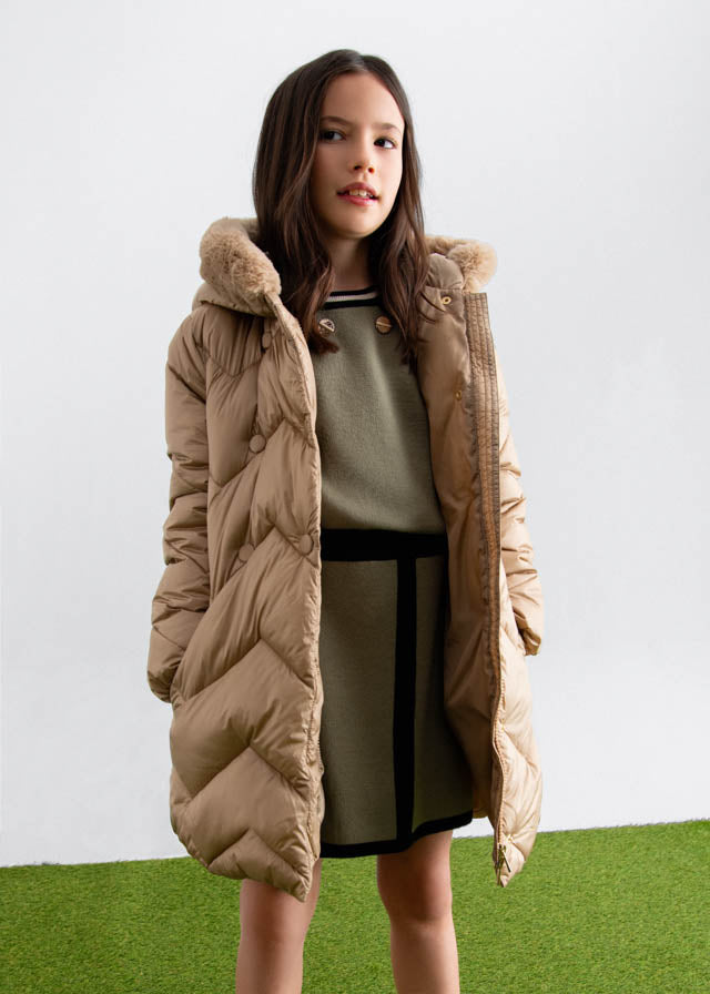 Blusão acolchoado - Abel & Lula - A&L Mini Menina - AW25-5847