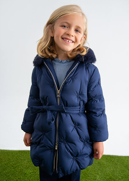 Blusão bordado acolchoado - Abel & Lula - A&L Mini Menina - AW25-5848
