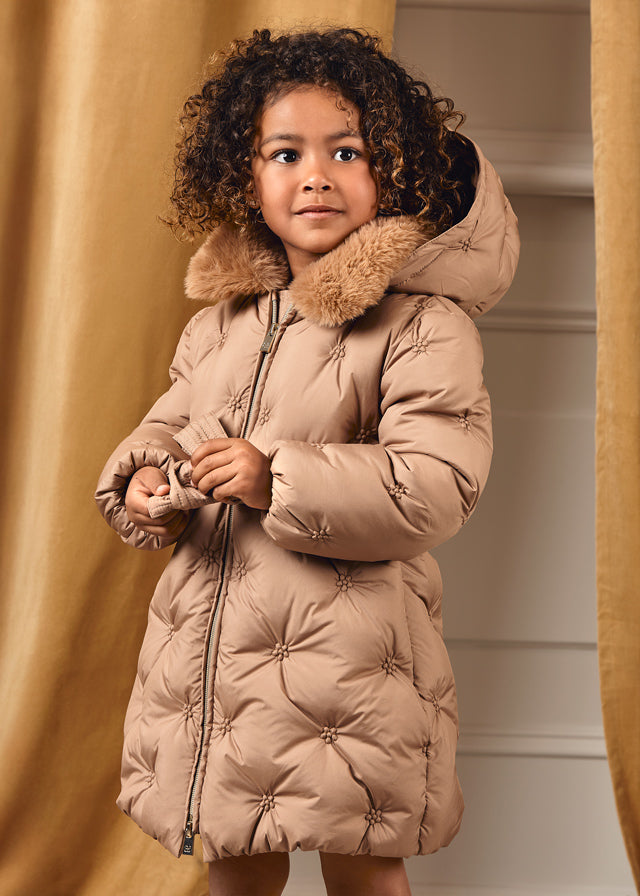 Blusão bordado acolchoado - Abel & Lula - A&L Mini Menina - AW25-5848