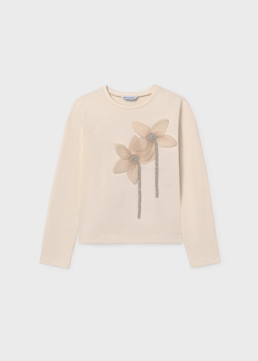 Camiseta m/comp. bordada - mayoral - Menina - AW25-7017