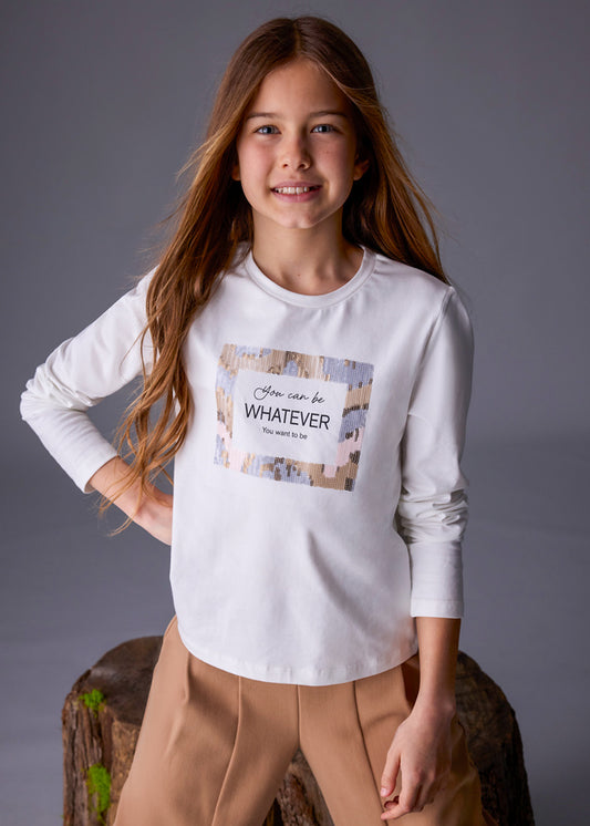 Camiseta bordada bebé - mayoral - Menina - AW25-7018