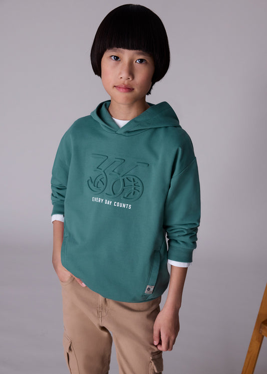Sweat embossed c/carapuço - mayoral - Menino - AW25-7401