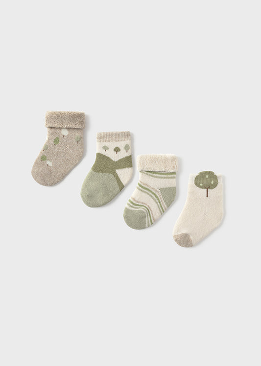 Set 4 soquetes - mayoral - New Born menino - AW25-9917