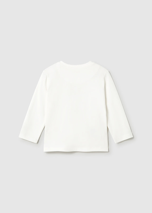 Camiseta básica bebé - Nata