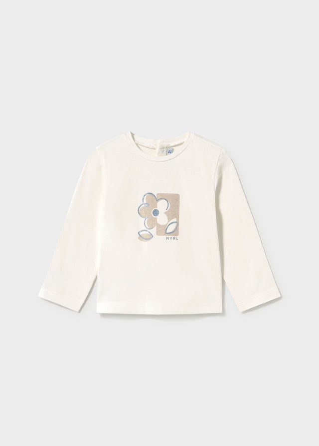 Camiseta básica bebé - Crú