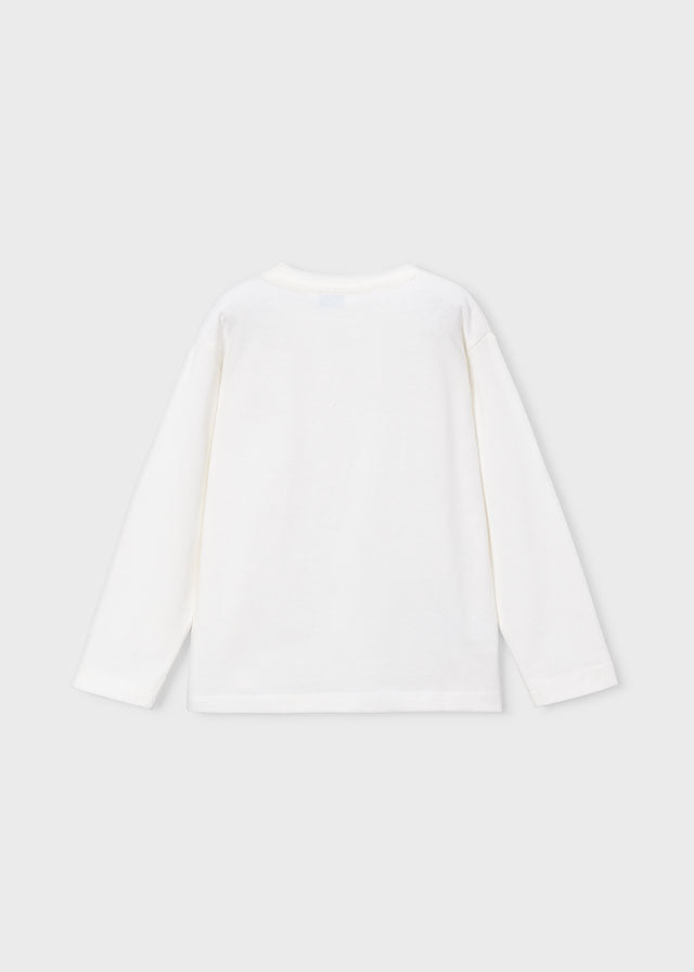 Camiseta básica bebé - Nata