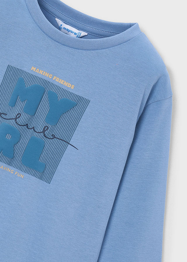 Camiseta básica bebé - Verde Azul