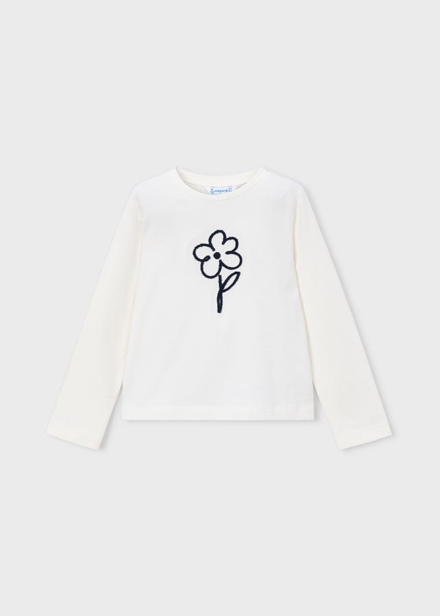 Camiseta básica bebé - Crú-marinh