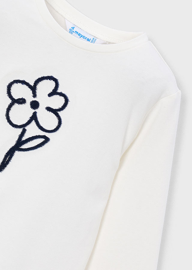 Camiseta básica bebé - Crú-marinh