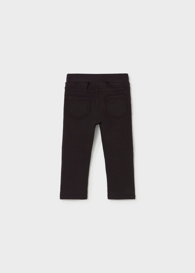 Calça felpa básica - Preto