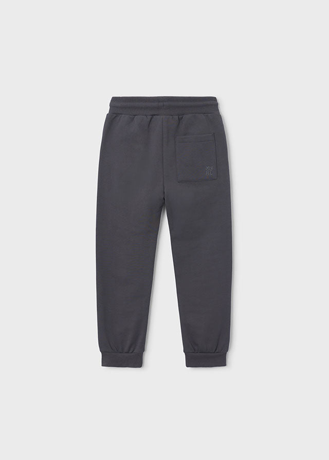 Calça felpa básica punhos - Lousa