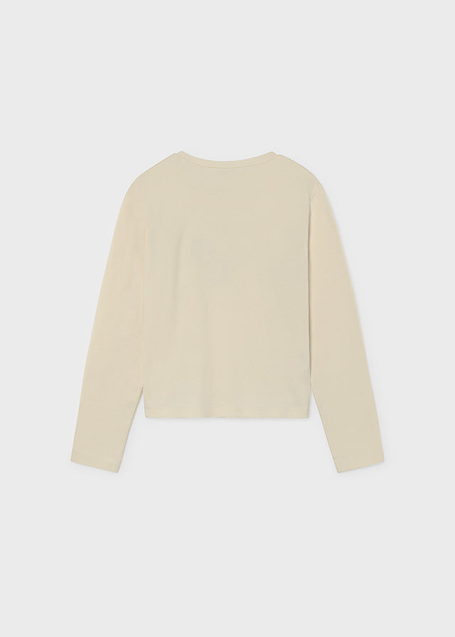 Camiseta básica bebé - Creme-col