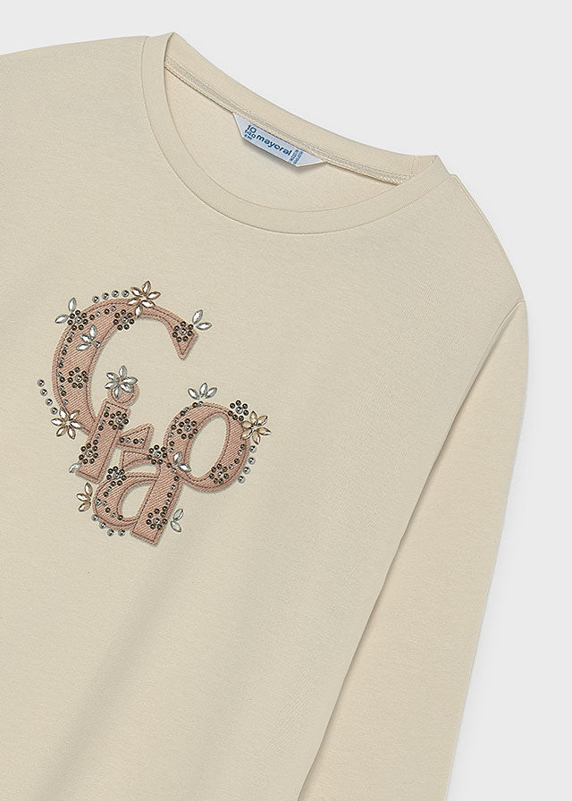 Camiseta básica bebé - Creme-col