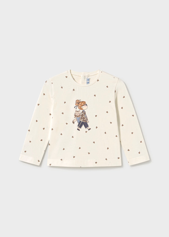 Camiseta estampada - Crú