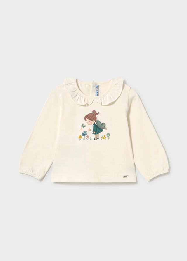 Camiseta m/comp. clássica - Crú-nenufa