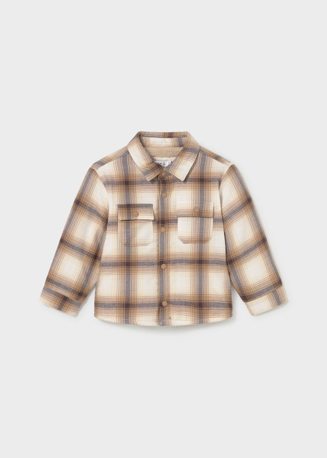 Sobrecamisa xadrez forrada - Bolacha