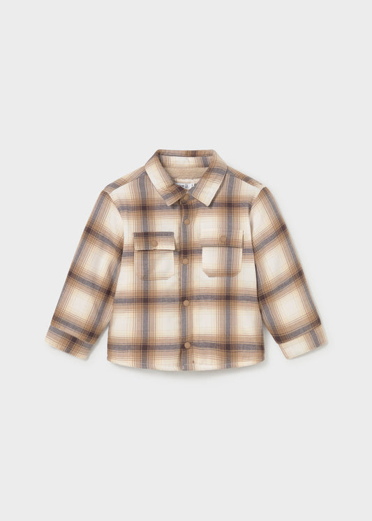 Sobrecamisa xadrez forrada - Bolacha