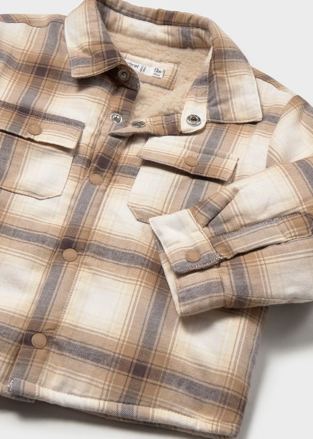 Sobrecamisa xadrez forrada - Bolacha
