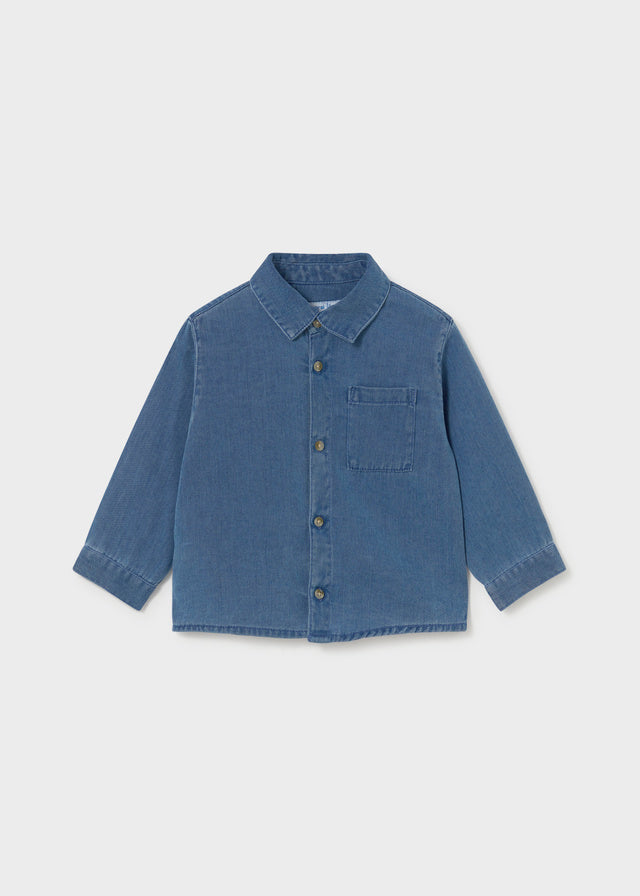 Camisa m/comp. denim - Base