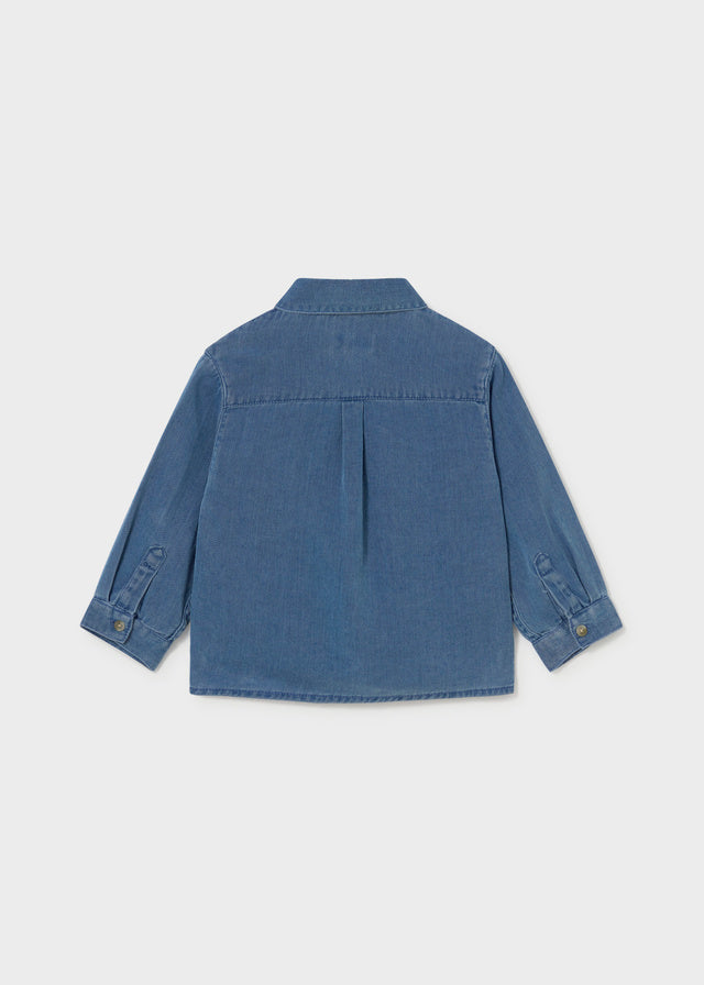 Camisa m/comp. denim - Base