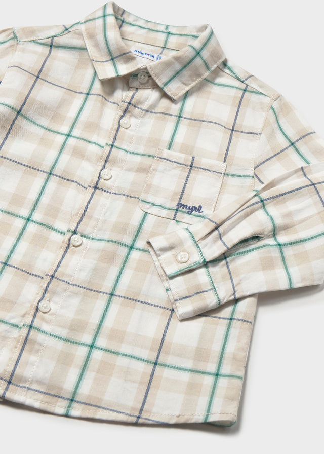Camisa m/comp.xadrez - Acacia