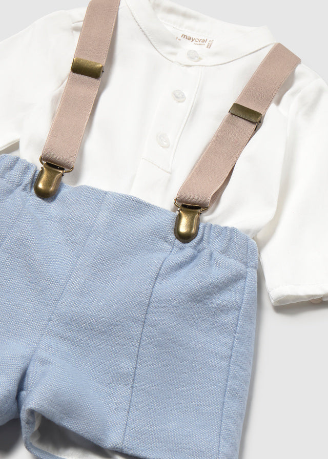 Conj. calça camisa - Verde Azul