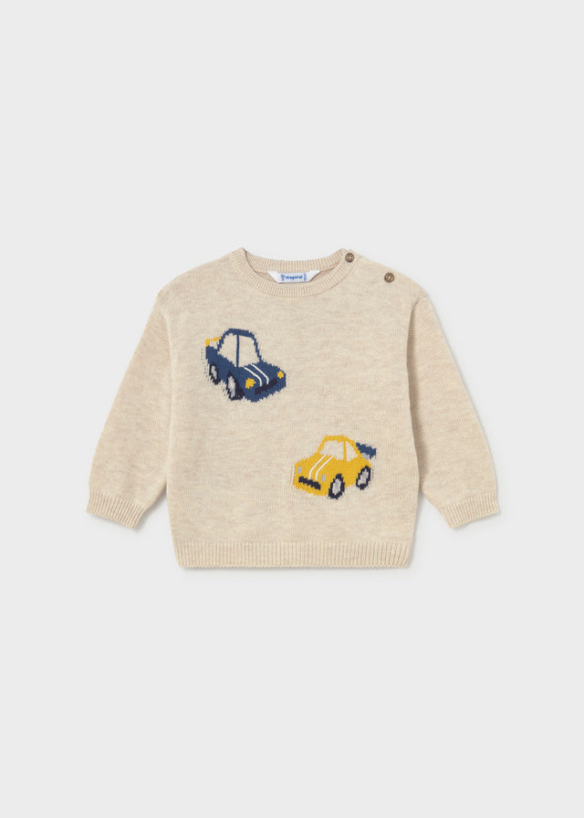 Jersey intarsia possicionada - Pedra vig