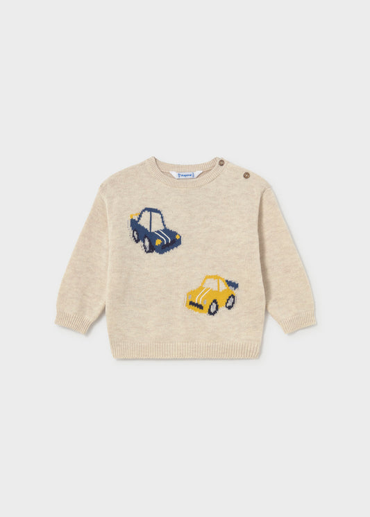 Jersey intarsia possicionada - Pedra vig