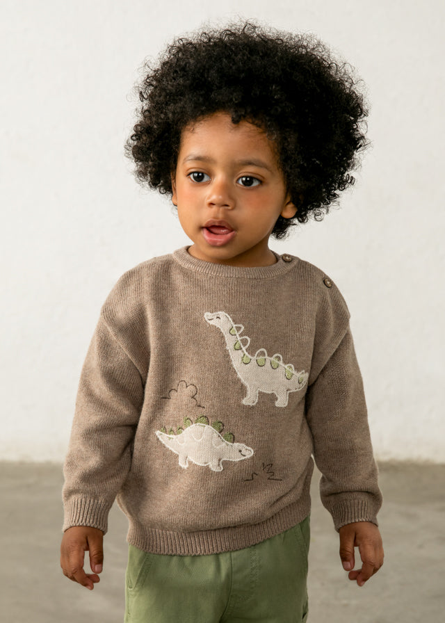 Jersey intarsia possicionada - Trufa vig