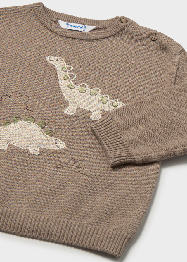 Jersey intarsia possicionada - Trufa vig