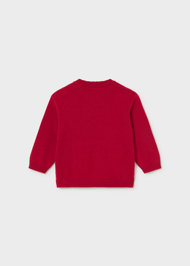 Jersey intarsia - Vermelho