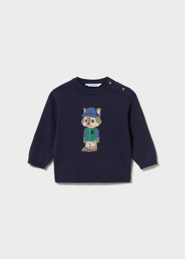 Jersey intarsia - Azul