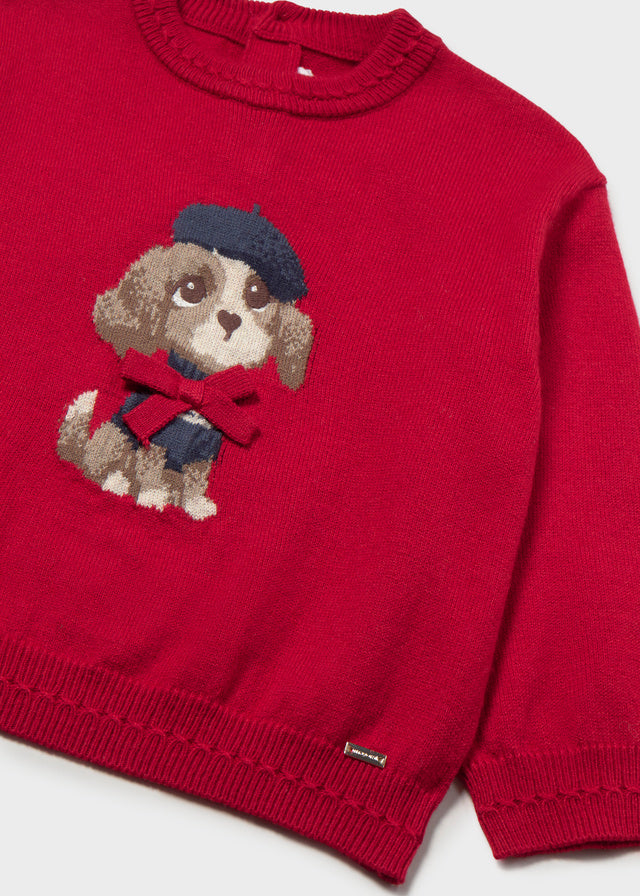 Jersey jacquard - Vermelho